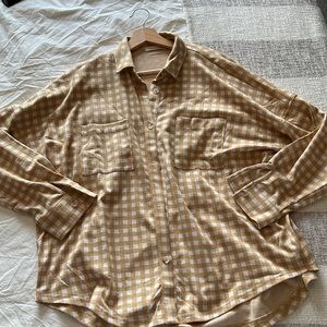 Oversized shirt jacket